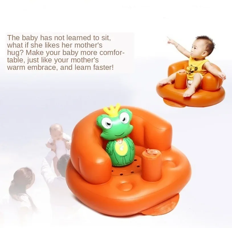 Upgraded Children's Dining Small Sofa Environmental Protection PVC Leisure Comes with Inflatable Multifunctional Baby Seat