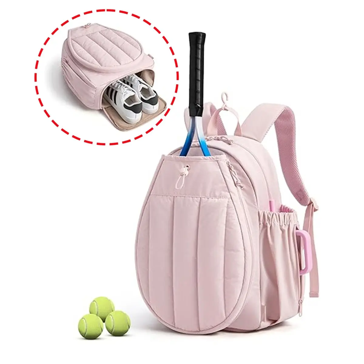 update. Tennis Gym Bag for Women, Tennis Backpack Holds Rackets Gym Backpacks for Court, Off-Work, Everyday & Overnight Weekend