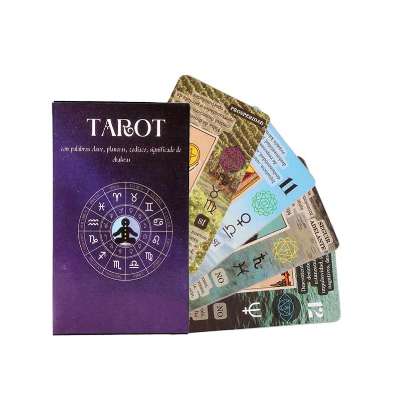 Cartas de Tarot para niños, cubo de basura en español, inglés, juego de reunión familiar para adultos, cartas de juego, juguetes de cartas Prophecy,