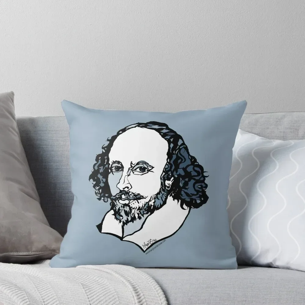 William Shakespeare : The Bard Throw Pillow Cushions Decorative Sofa Cushions Decorative Cover For Living Room pillow