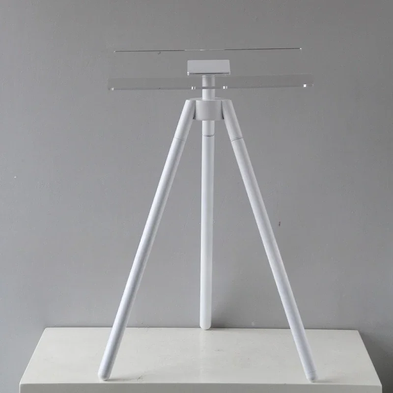 Modern Minimalist Acrylic Display Stand,Tripod Floor Magazine Shelf,Luxury Sales Office Book Rack,Hotel Showroom Brochure Holder