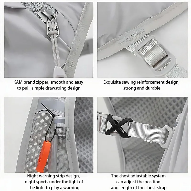 Breathable Running Bag for Cycling Hiking Marathon Lightweight Durable Storage vest