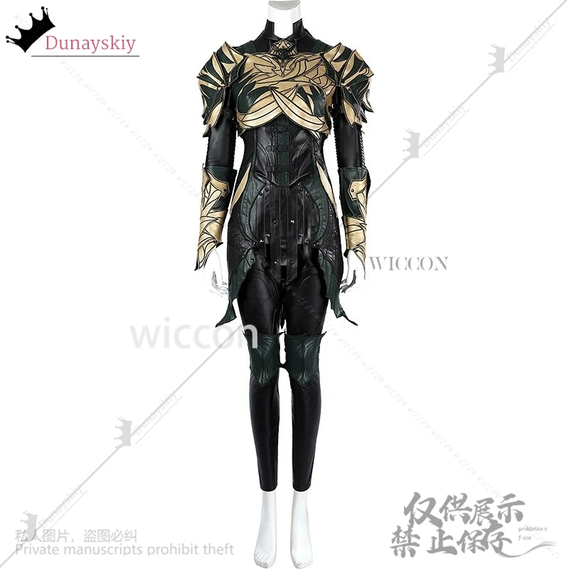 Minthara Cosplay Spiel Baldur3Gate Anime Hübsches Kostüm Pu Sexy Overall Elf Uniform Perücken Earwear Für Halloween Cos Angepasst