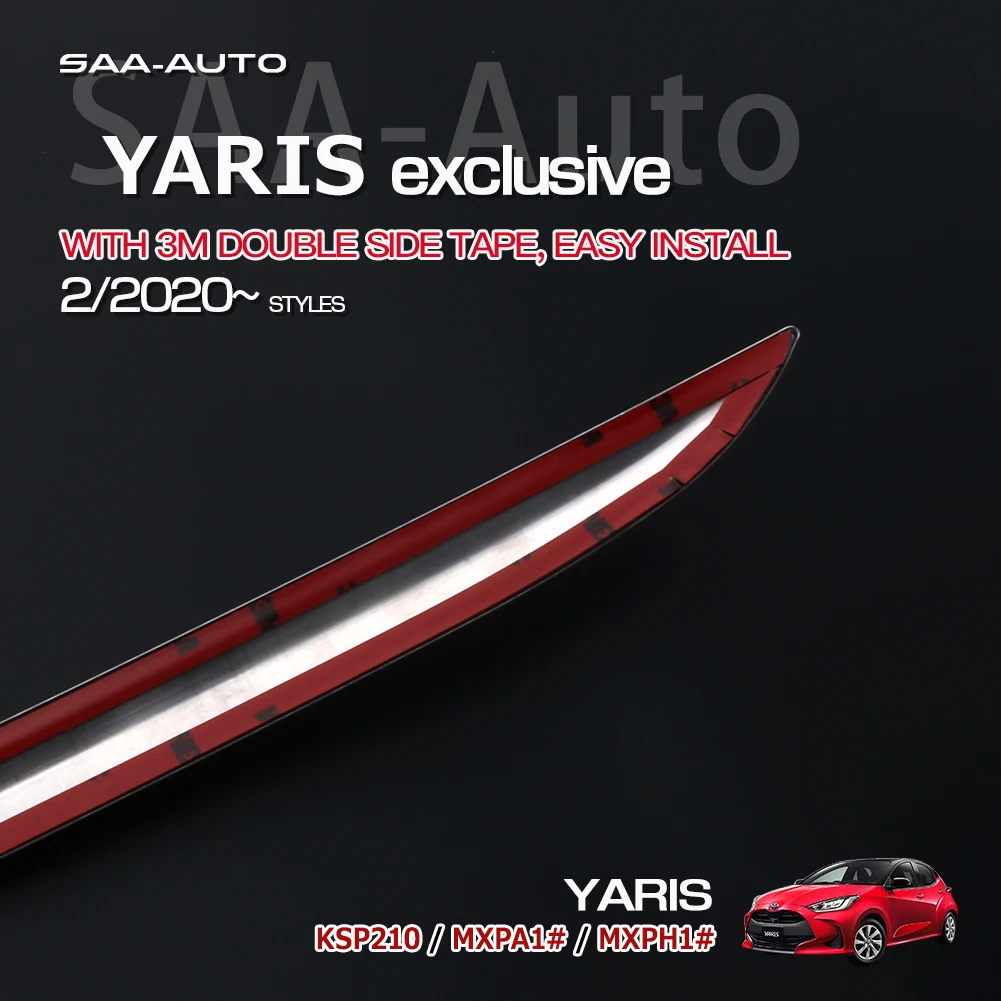 Auto Protection Rear Gate Lower Trim for TOYOTA YARIS KSP210 MXPA1 MXPH1 2020 SUS304 Car Exterior Trim Accessories