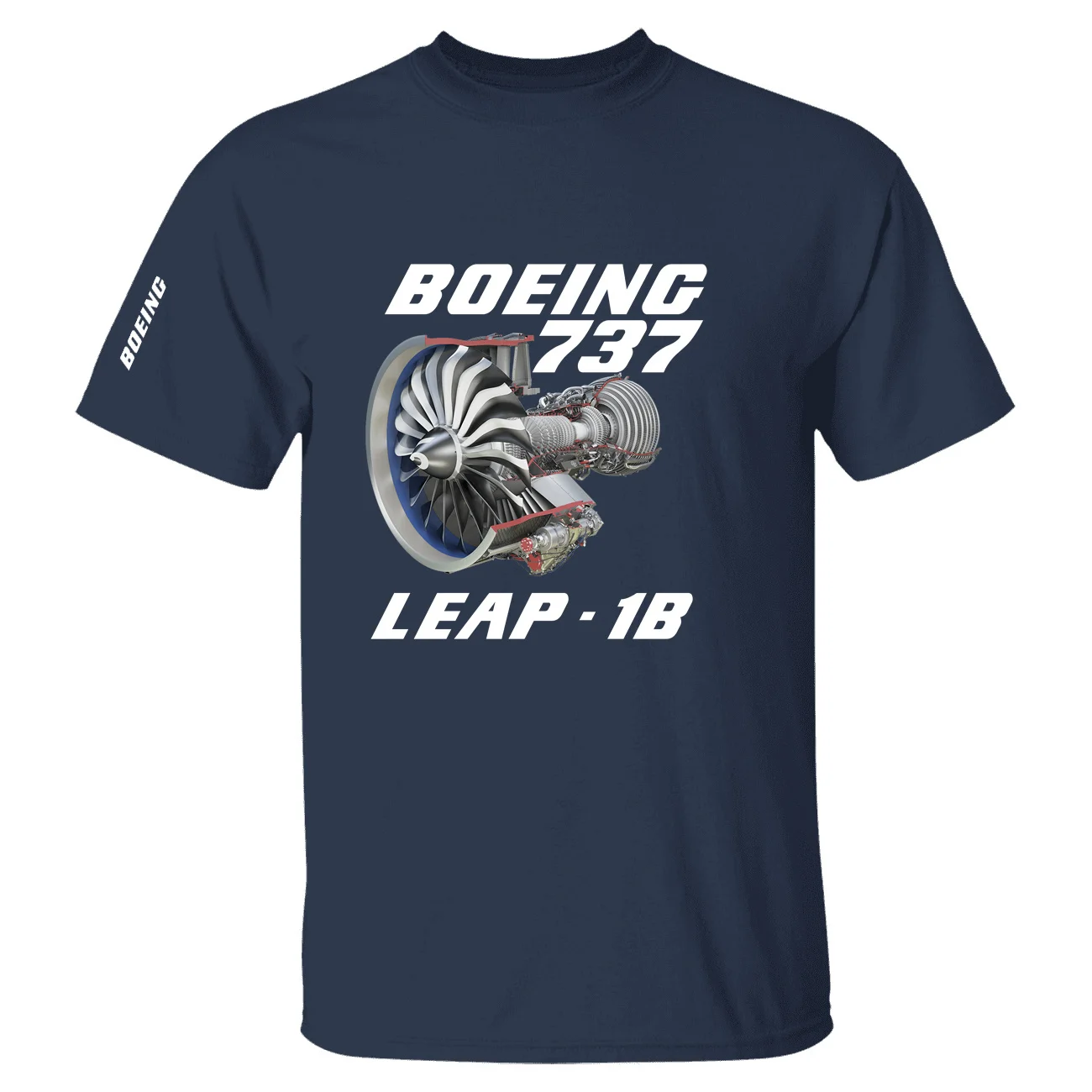 Boeing 737 & Leap 1B Aviation Flight Pilots Short Sleeve T-shirts Cotton Graphic T Shirts for Men Women