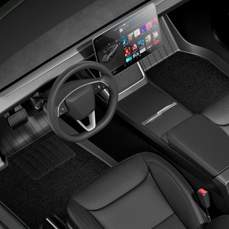 Für Tesla Model Y Juniper 2025+ 2026 TPE Fußmatten Wasserdicht Rutschfest Bodenbelag Kofferraummatte Zubehör Allwetter – Detail 5