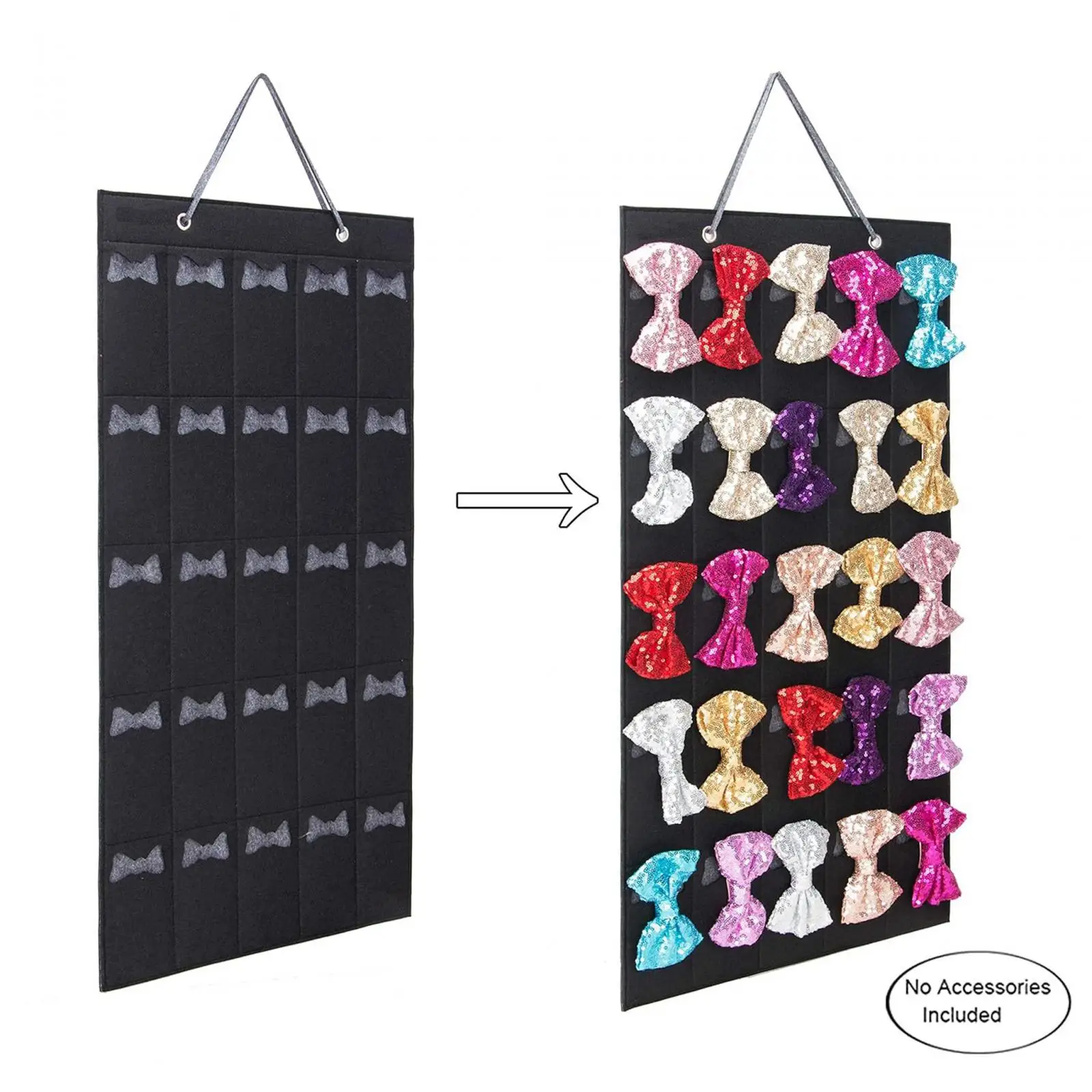 

Hair Bows Holder Hair Clip Storage Hanger Wall Hanging Hair Clips Bows Display Durable Hair Clip Holder for Girls Dorm Kids