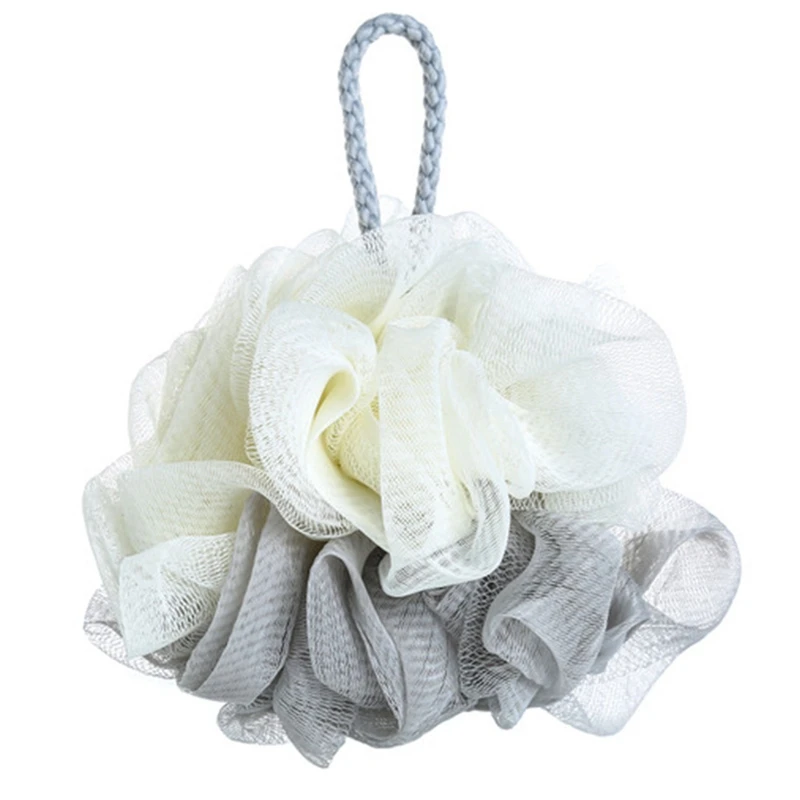 Esponja de baño para todas las pieles, PUF de malla para ducha, herramienta para el cuidado de la piel