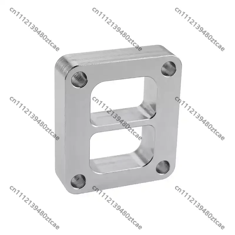Stainless Steel 1 Inch Dual‑Channel Turbocharger Flange T3 T4 Interface For Automobile Turbo Exhaust Pipeline System