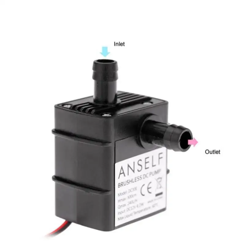 4.8W 5.8W 240L/H Silent Fish Tank Pump DC 12V 24V Solar Brushless Motor Pool Circulating Submersible Pump Water Pump