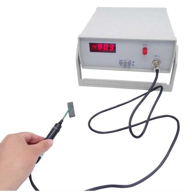 

HT100G Tesla meter strong permanent magnet material surface magnetic field detector 10T