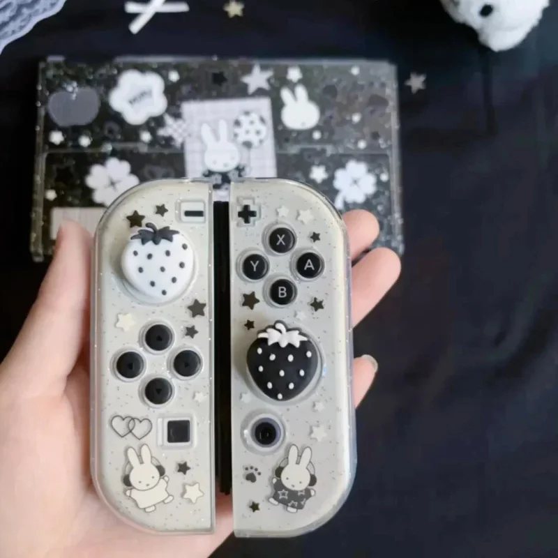 

В наличии: Защитный чехол Miffy Co-Branded для Nintendo Switch OLED/NS/NS2 LITE с блестящей ручкой, прозрачный, черно-белый, подарок