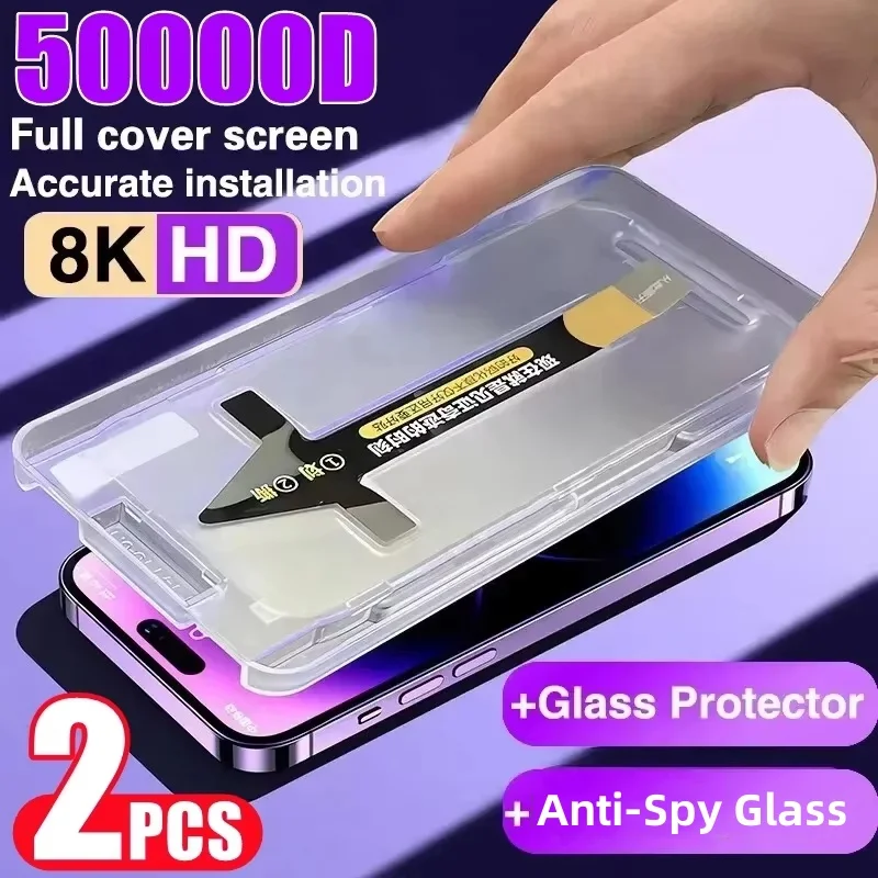 

Dust Free Installation Screen Protector For Poco F6 M6 X6 Pro Tempered Glass Redmi Note 10 8 9 11 12 13 Pro 14C HD and Anti-Spy