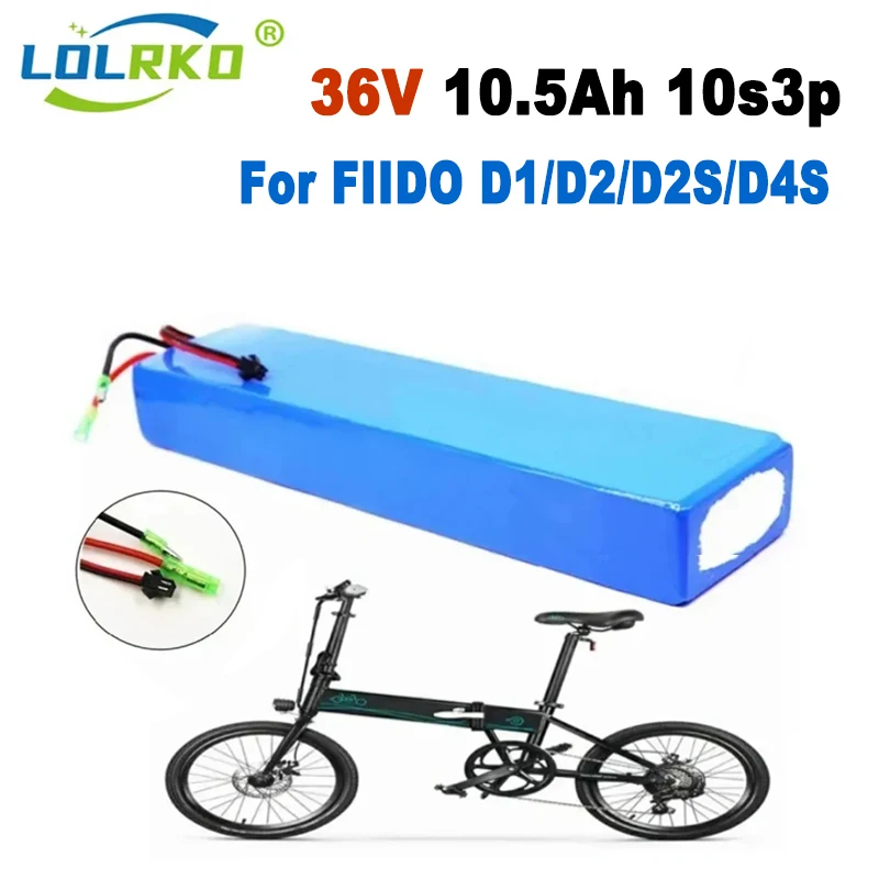 

2024 18650 lithium ion Battery Pack 10.5Ah 10s3p 36V Battery for FIIDO D1/D2/D2S D4S Folding Electric Moped City Bike Battery