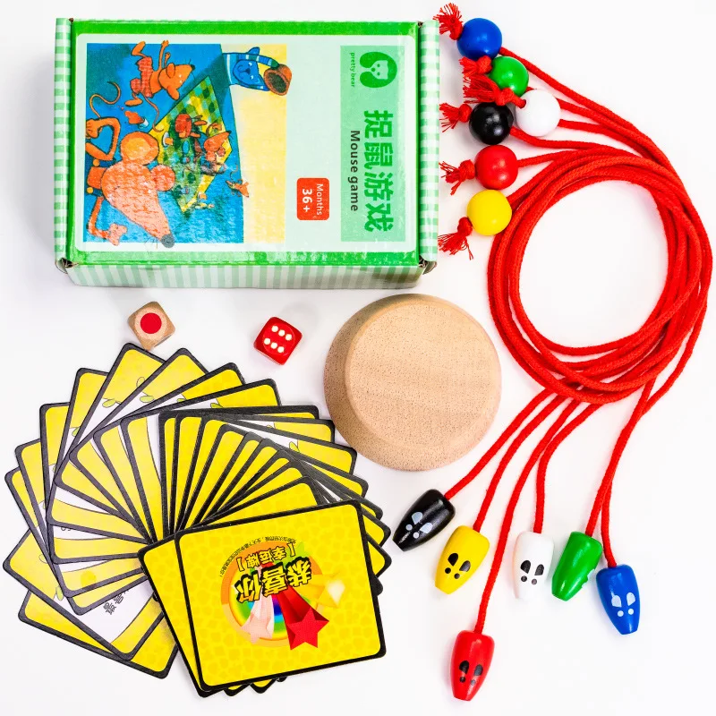 Cat and Mouse with The Same Early Education Concentration Training Insect Catching Parent-child Interactive Board Game
