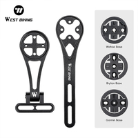 WEST BIKING Bicycle Computer Mount Integrated Handlebar Extend /Stem Adjustable Bracket For Wahoo/Bryton/XOSS/Garmin Speedometer