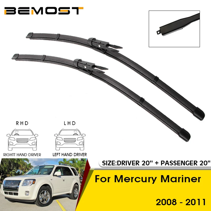 

Car Wiper Blades For Mercury Mariner 2008-2011 Windshield Windscreen Front Window Blades 20"+20" Car Accessories