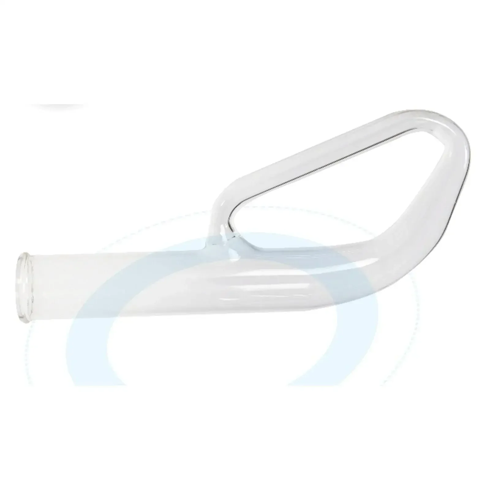 22mm Inner Diameter Borosilicate Glass Elliptical Shape Lab Melting Point Tube Dennis Tube