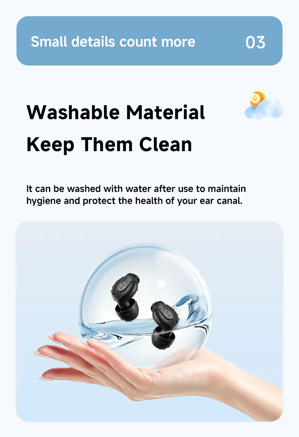 Essager Silicone EarPlugs for Sleeping Noise Cancelling Reusable Ear Plug Hearing Protection Ear Plugs for Study Work Sleep