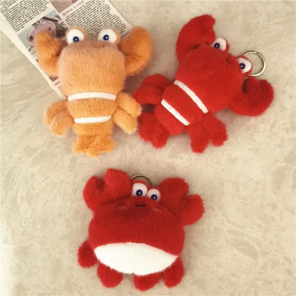 Soft Ray Fish Marine Organisms Key Chain Octopus Cartoon Funny Fish Pendant Ornaments Crab Key Rings Kids