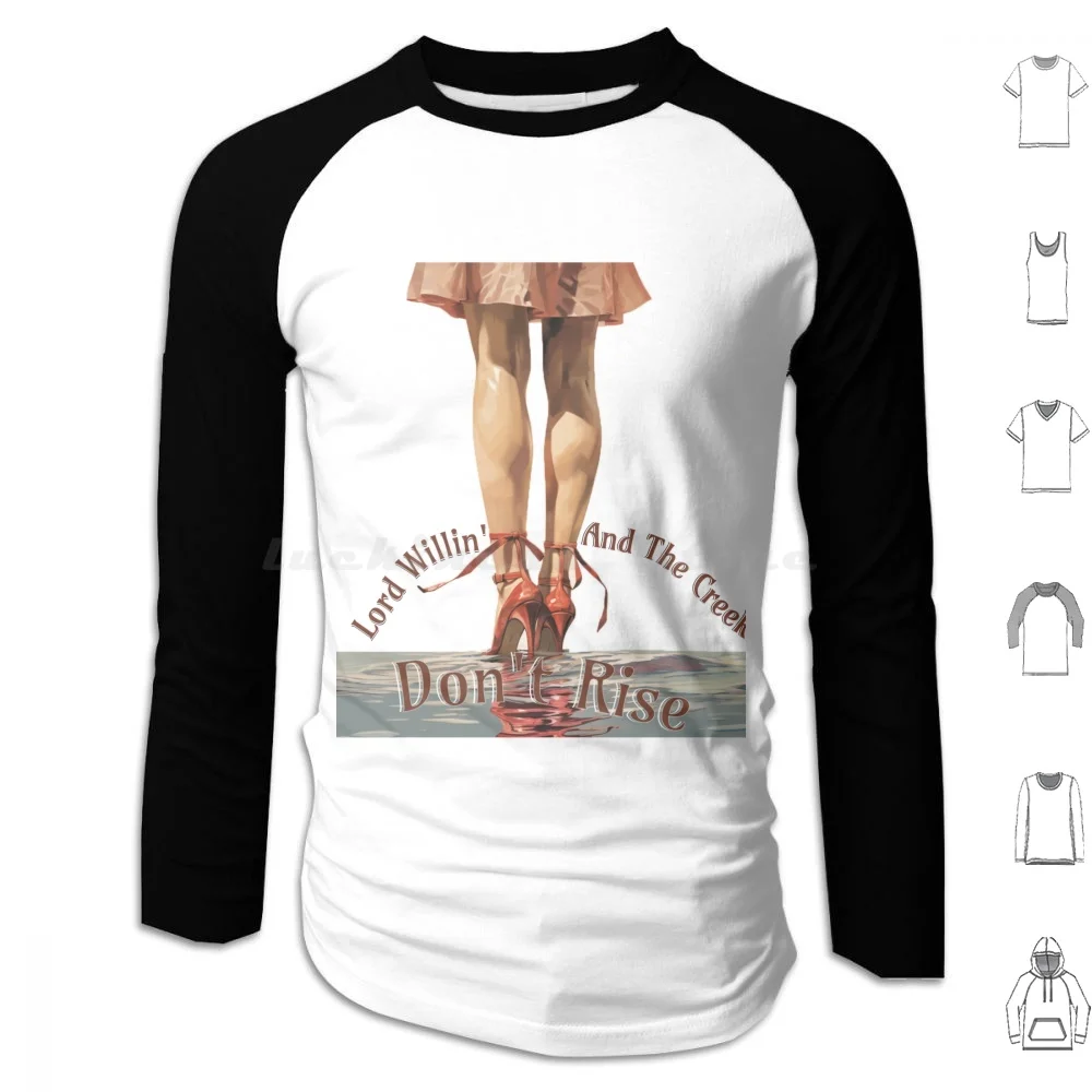 Lord Willin And The Creek Don't Rise Appalachian Southern Pinup Style Art Hoodies بأكمام طويلة راعية البقر البديلة #1