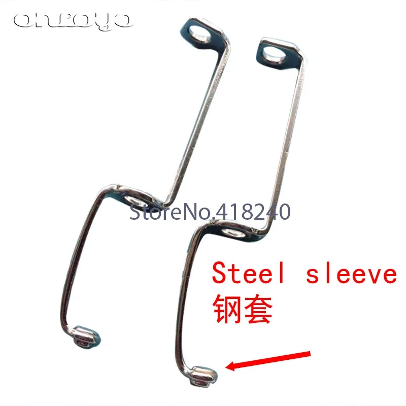 Computer Embroidery Machine Accessories Metal Leather Mark Presser Foot Special Round Hole Steel Sleeve Embroidery Trademark