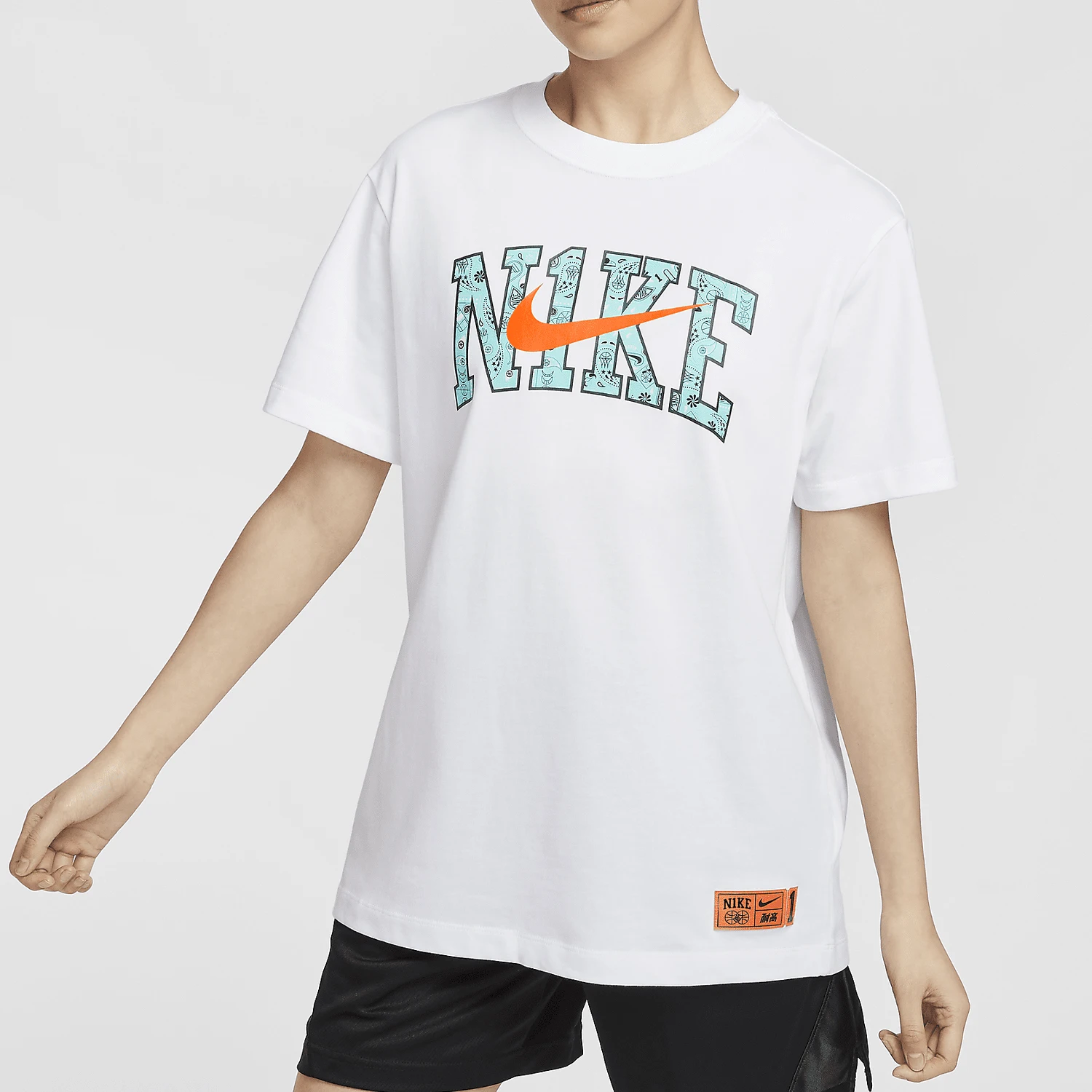 

Официальная баскетбольная серия Nike Authentic, новая женская дышащая свободная баскетбольная футболка HF6161-100