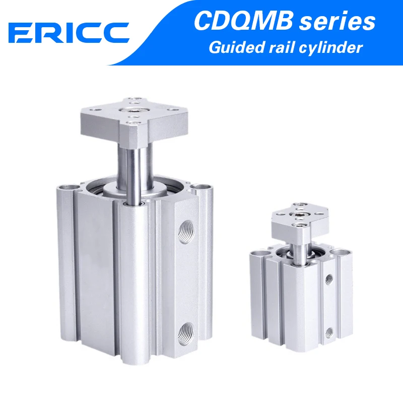

CDQMB Series with Magnet Thin AIR Cylinder Double Acting Guide Rod Compact Pneumatic Cylinder CDQMB12/16/20/25/32/40/50X5-100