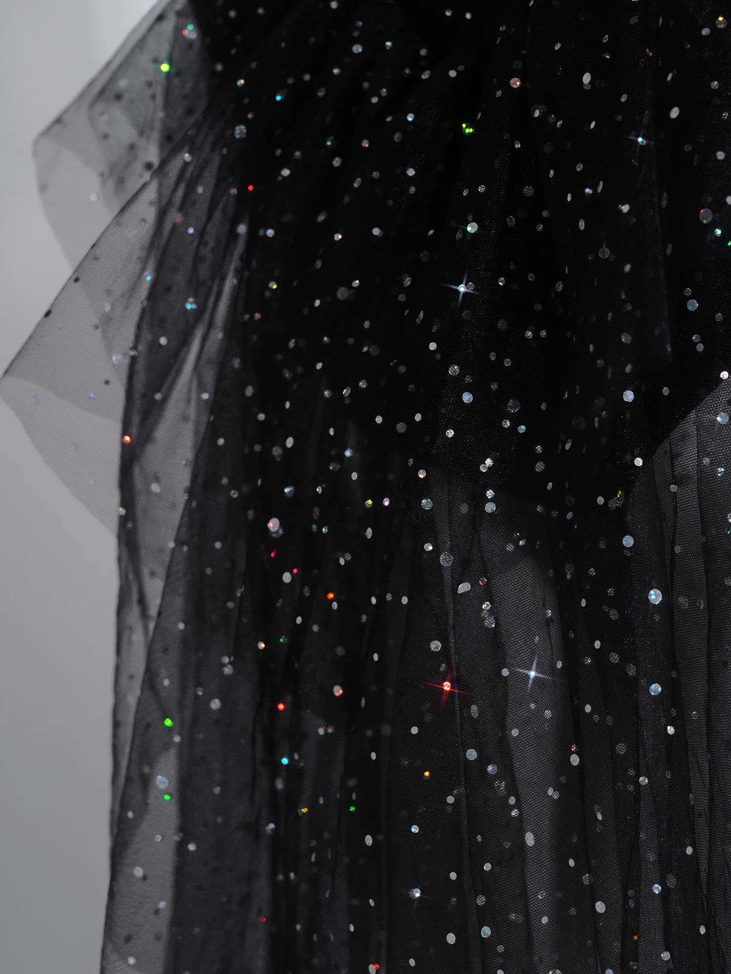 Damen Eiskunstlauf-Bodysuit mit Langen Ärmeln, Strass-Verzierung, Stufenförmigem Rüschen-Tüllrock, Leotard-Jumpsuit für Ballett-Wettbewerbe und Tanzbekleidung – Detail 20