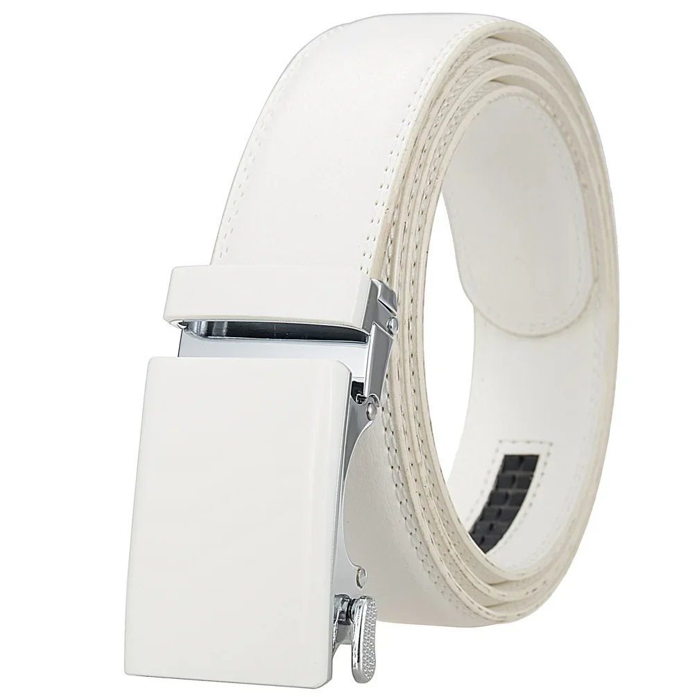 Automatischer Schnallengürtel aus echtem Leder, mehrfarbiger Hüftgurt für den täglichen Jeansgebrauch, 3,5 cm breiter Herren-Hüftgürtel, perfektes Vatertagsgeschenk – Detail 34