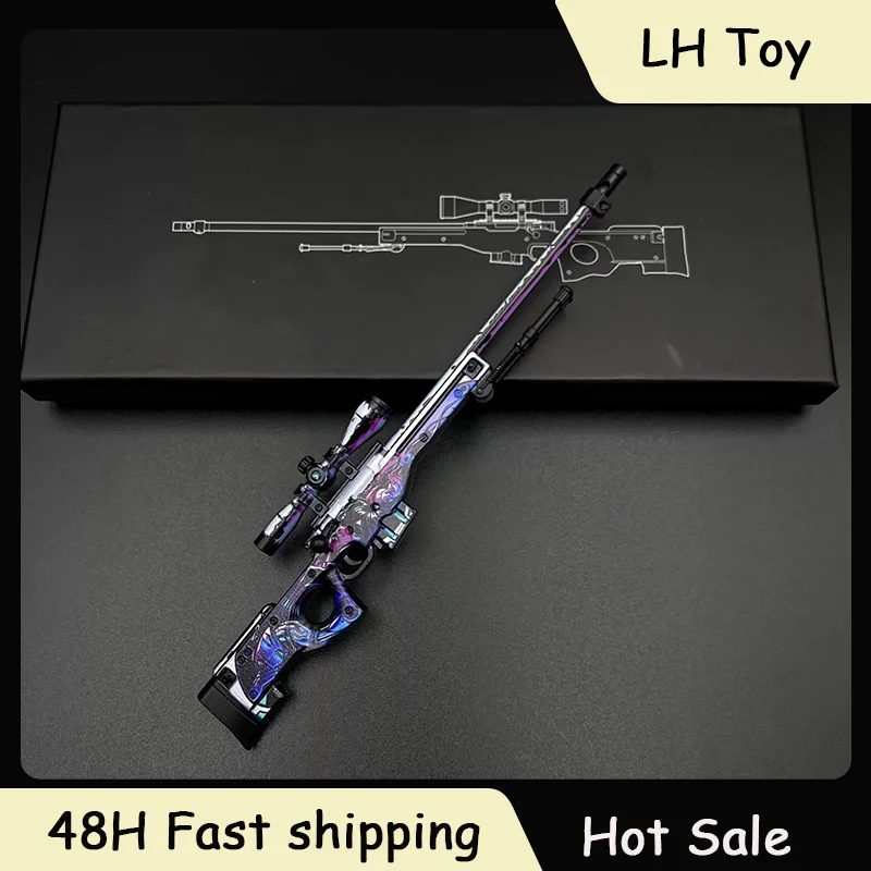 20cm GO'S Game Peripheral AWP | Neo-Noir Ornament All Metal Gun Model Accessory Gun Skin Collections Boys Gifts Decorations