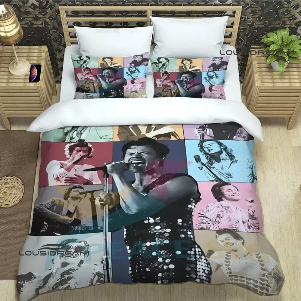 Singer H-Harry-S-Styles Bedding Sets exquisite bed supplies set duvet cover bed comforter set  bedding set luxury birthday gift