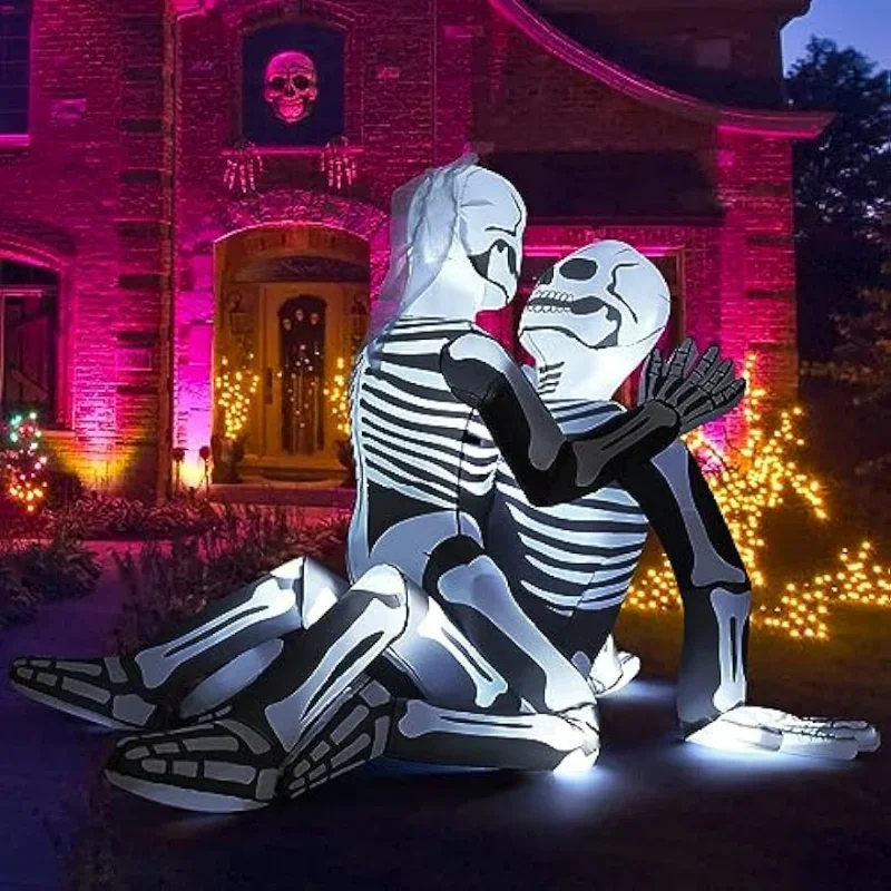 Halloween inflatable skeleton outdoor decoration