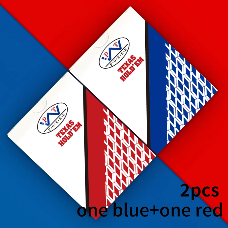 1/2 عبوة من بطاقات البوكر ذات الخط الكبير PVC لبوكر البلاستيك WPT Professional Texas Hold'em #1