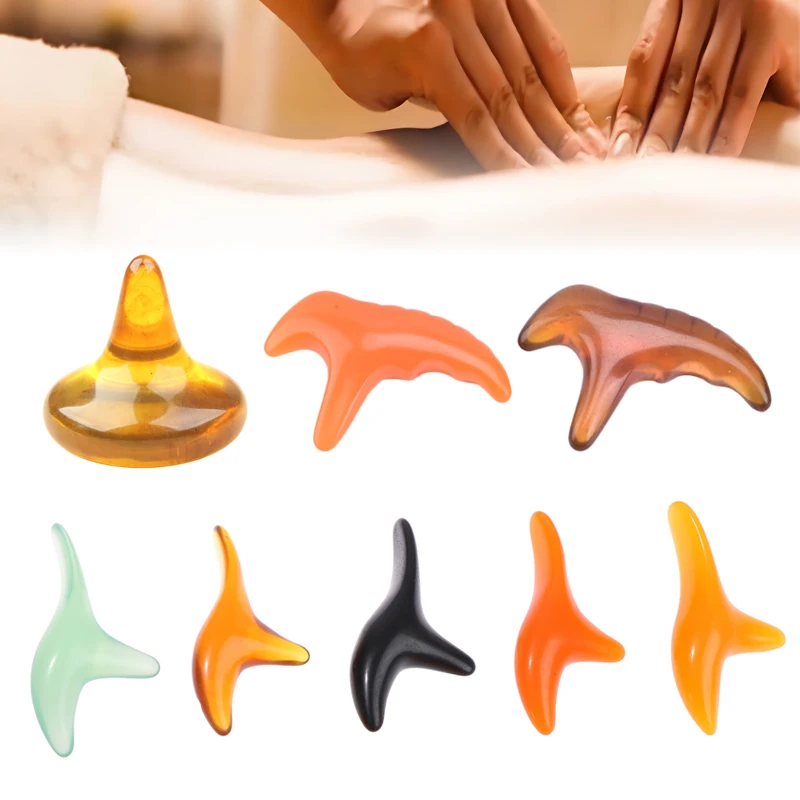 Cone Shape Resin Massager Hand Foot Massage Stick Traditional Tool For Body Face Neck Arm Leg Back Waist Acupuncture Gua Sha