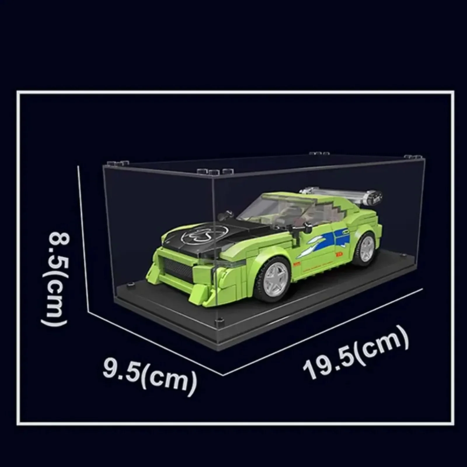Mould King 27033 レーシングカーモデル 組み立てブロック おもちゃキット アクリルディスプレイシェルケース付き - STEM教育玩具 子供向けギフト