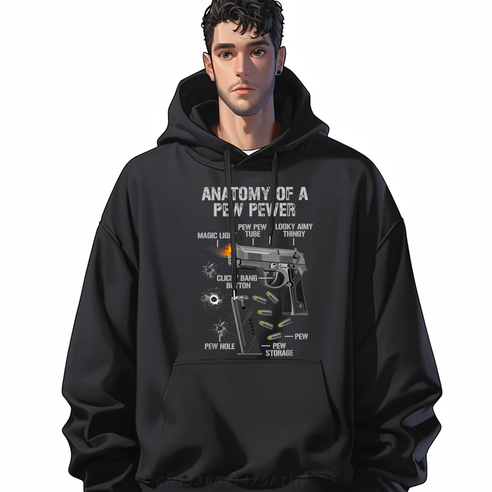 

Hoodies Anatomy Of A Pew Pewer Coat Retro Slogan Long Sleeve O-Neck Mens Printed Sweatshirt For Man Streetwear