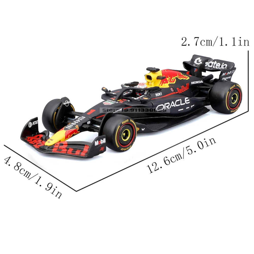 Bburago 1:43 F1 2025 Red Bull RB21 # 1 Verstappen # 22 Yuki Tsunoda Legierung Auto-Modell Spielzeug Sammlerstück mit Acrylbox