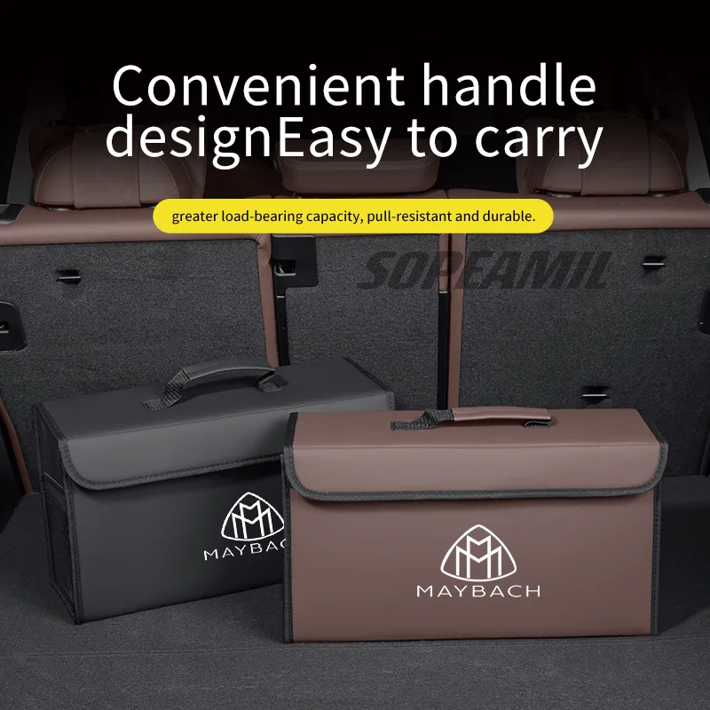 

Maybach S Class GLS480 GLS600 S400 S450 S480 S500 S560 S580 S600 S650 S680 Car Trunk Storage Box Foldable Stowing Tidying Bag