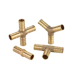 Brass Joint for Water Tower Hose, 4mm, 5mm, 6mm, 8mm, 10mm, 12mm, 16mm and 19mm Water Fittings Copper Pipe Fittings