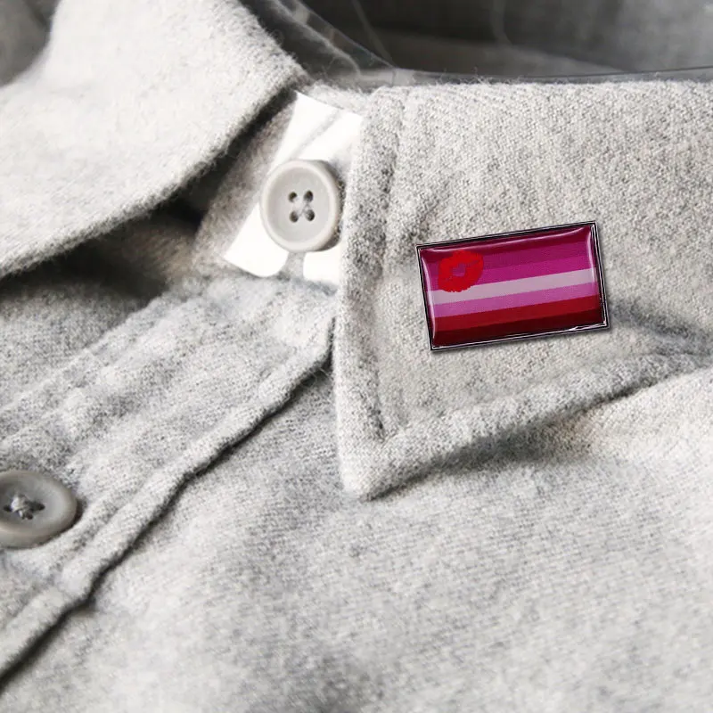 سلسلة فخر سحاقية دبوس مينا معدني ، بروش علم كلمة Lgbt ، زخرفة حقيبة الظهر ، هدايا المجوهرات ، لطيف ، فاخر