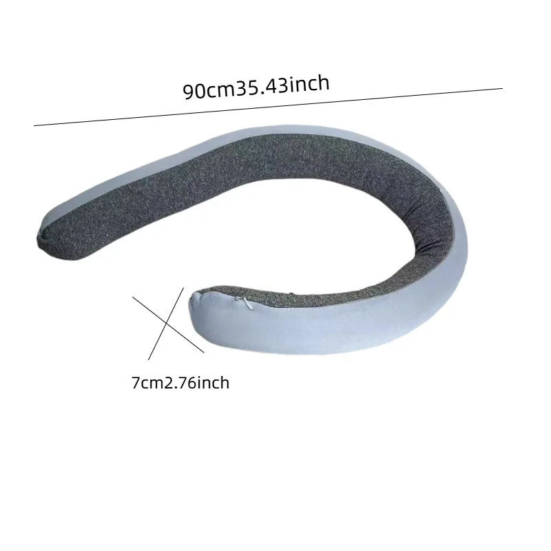 Twistable Spiral Travel Pillow, Flexible Bendable Neck Support Pillow, Adjustable Multi‑Shape Travel Neck Pillow for Car Airplan