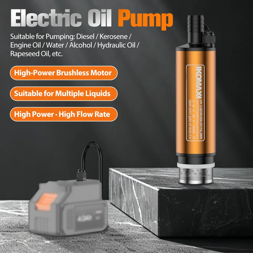 

60W Lithium Battery Oil Pump For Makita 18V Battery Portable Outdoor Emergency Suction Water Pump Oil Well Pump Drainage Pump