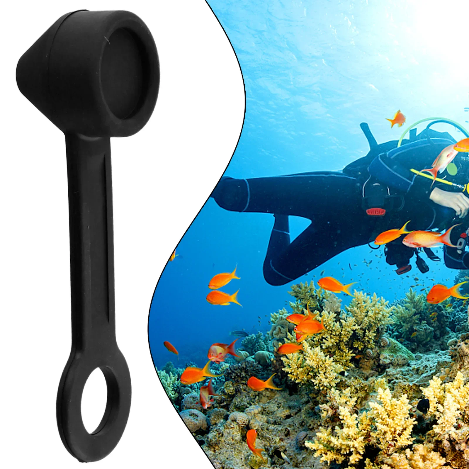 Protector Head Breath Dust Cover Water Tank Sports Swimming Pool 91*19mm Black DIN Dust Cap Diving Regulator Cap