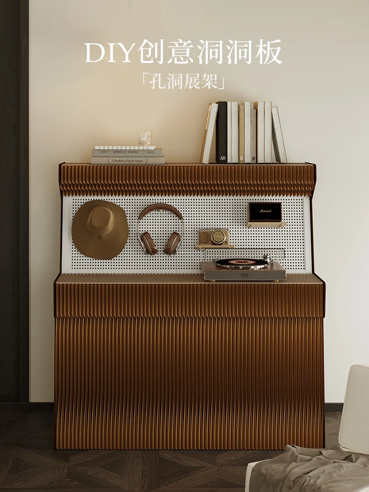 Optical diameter hole display cabinet Multi-layer home storage rack Creative hole board