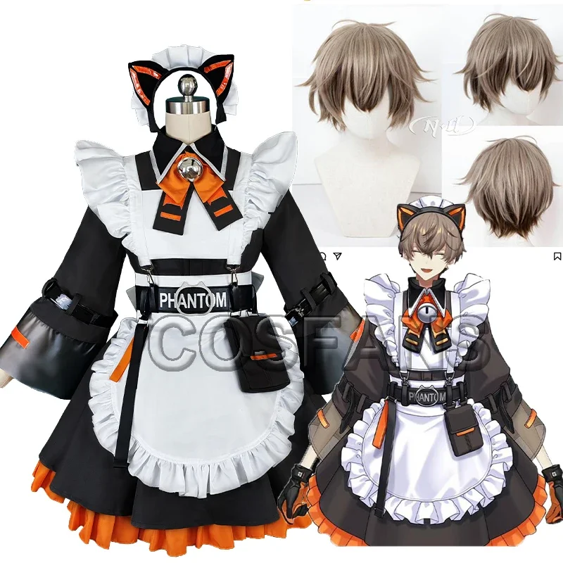 ألبان نوكس زي تنكري ، يوتوبر فتوبر ، بدلة تنكرية ، فستان خادمة ، ملابس حفلات كرنفال الهالوين ، مصنوعة حسب الطلب