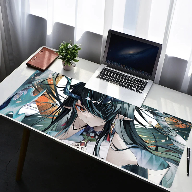 

Anime Mouse Pad Gamer Keyboard Pad Desk Mouse Mat Arknights Dusk Carpet Rubber Tapis Souris Exquisite Gaming Notbook PC Mousepad