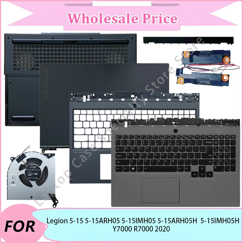 

NEW For Lenovo Legion 5-15 5-15ARH05/IMH05/ARH05H/IMH05H Y7000 R7000 2020 Laptop LCD Back Cover/Front Bezel/Palmrest/Bottom Case
