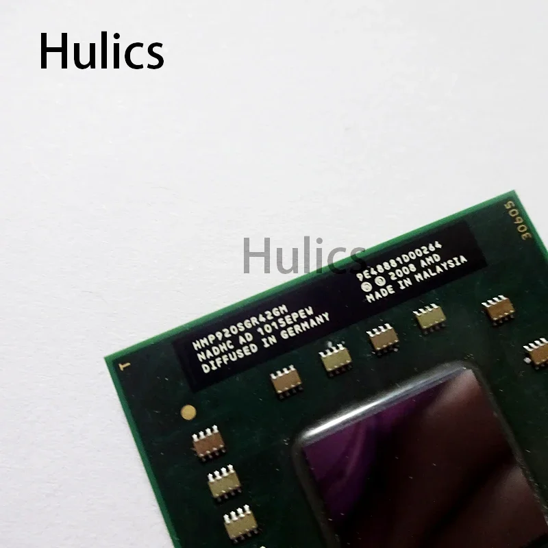 Hulics Used AMD Phenom II Quad-Core Mobile P920 1.6 GHz  Quad-Thread CPU Processor HMP920SGR42GM Socket S1