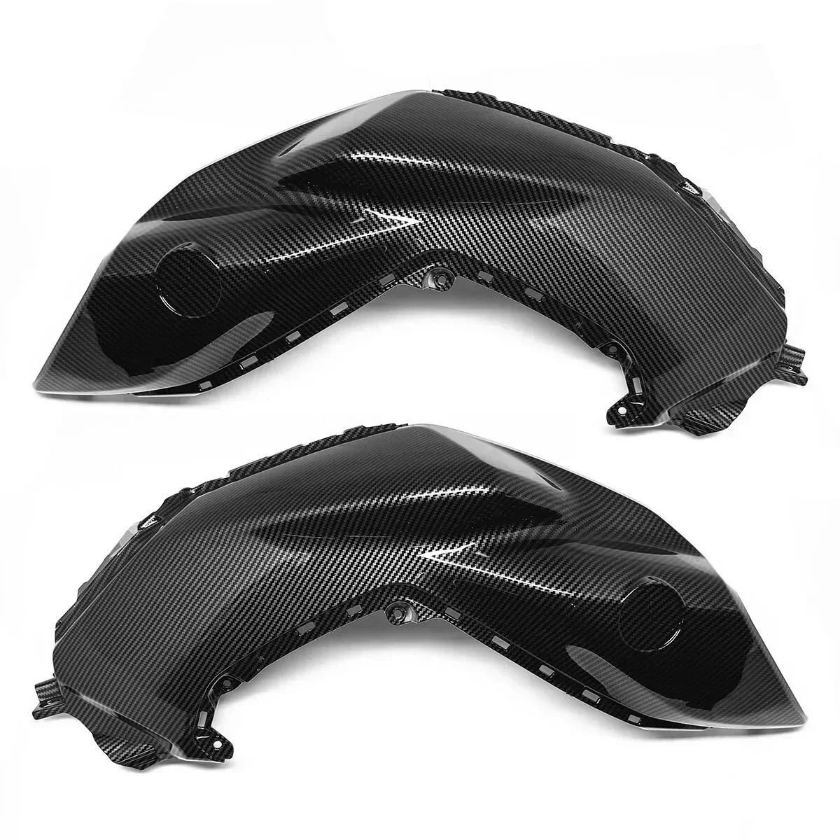 Carbon Fiber Color Side Fuel Tank Gas Cover Fairing For YAMAHA MT-07 MT07 2021 2022 2023 2024